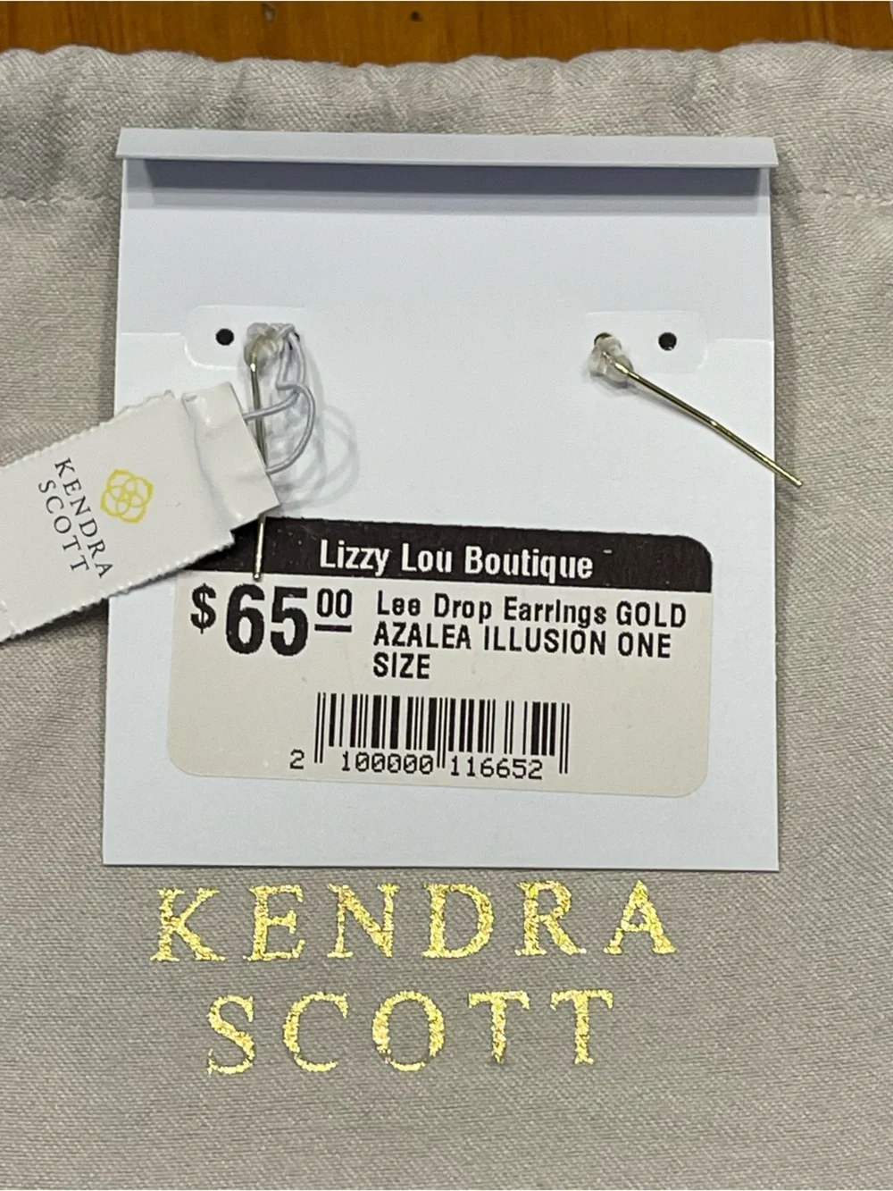 Kendra Scott Lee Drop Earrings Gold Azalea Illusion
